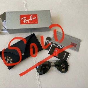 Authentic RayBan Aviator Sunglasses Brand New